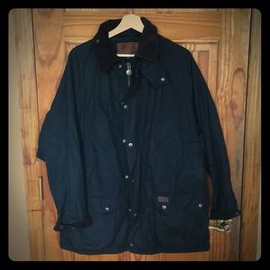 Black outback waxed  jacket